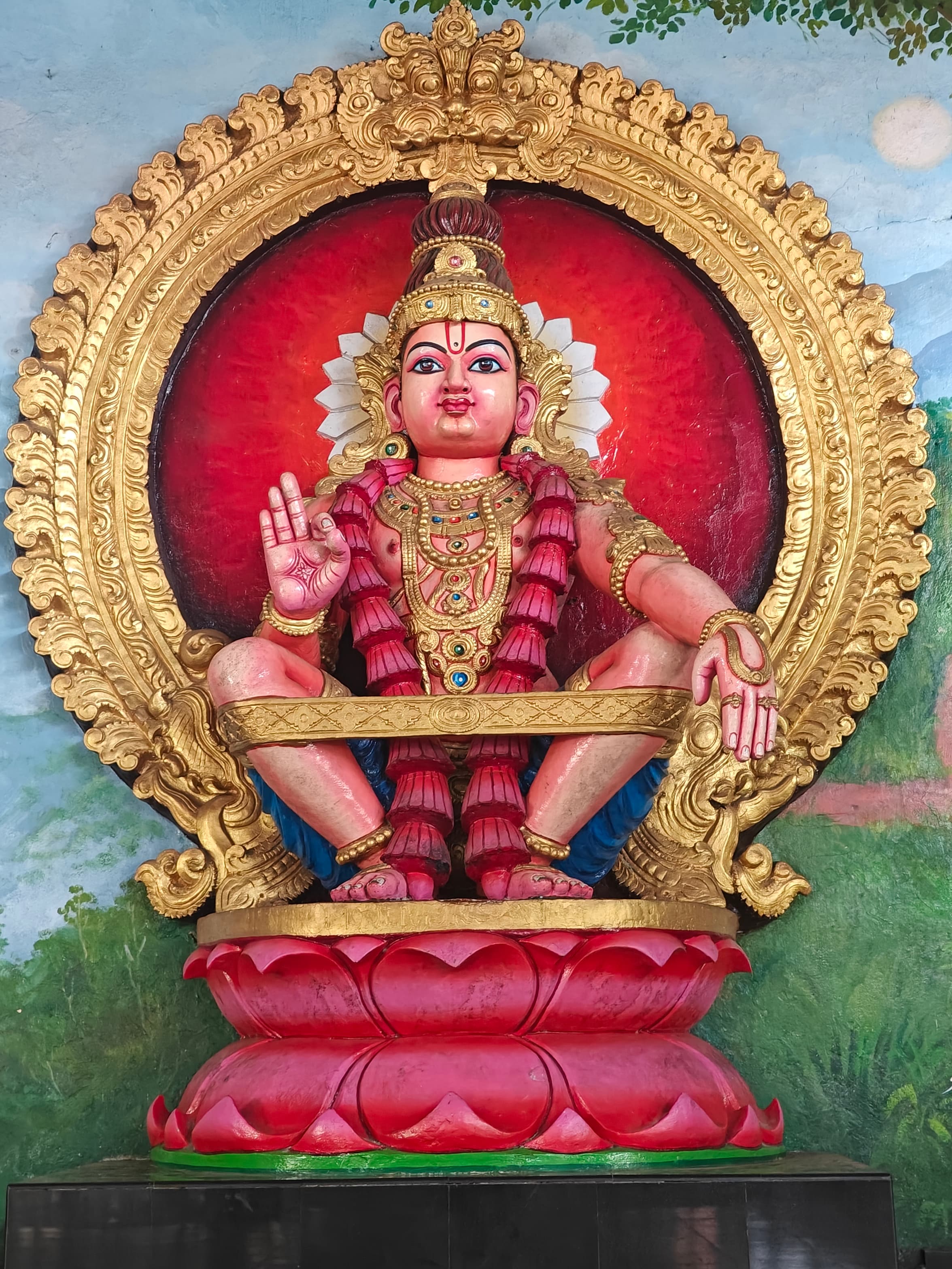 Lord Ayyappa enthroned at Shabarimala